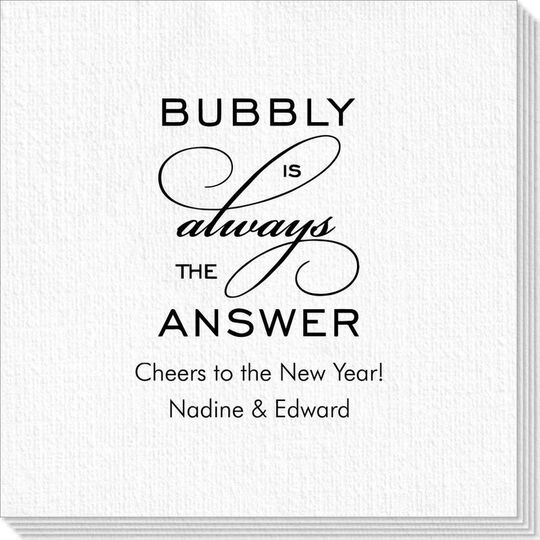 Bubbly is the Answer Deville Napkins